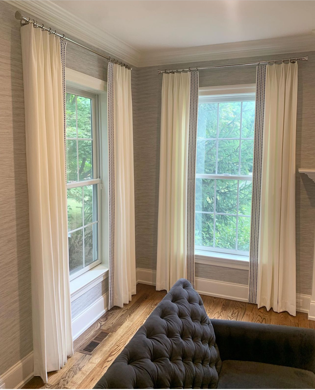 Panels in with with trim